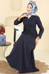 Dress 2746SL432-MS Navy Blue - Thumbnail