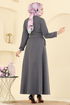 الفستان رمادي غامق 2749SL432-MS - Thumbnail