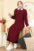 Dress 2752AYD574-MS Burgundy - Thumbnail