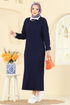 Dress 2752AYD574-MS Navy Blue - Thumbnail