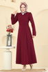 Dress 2754SL432-MS Burgundy - Thumbnail