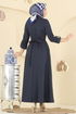 Dress 2770SL432-MS Navy Blue - Thumbnail