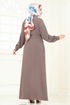 الفستان بيج غامق 283ASN888-MS - Thumbnail