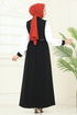 الفستان أسود 286ASN888-MS - Thumbnail