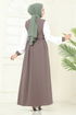 الفستان بيج غامق 286ASN888-MS - Thumbnail