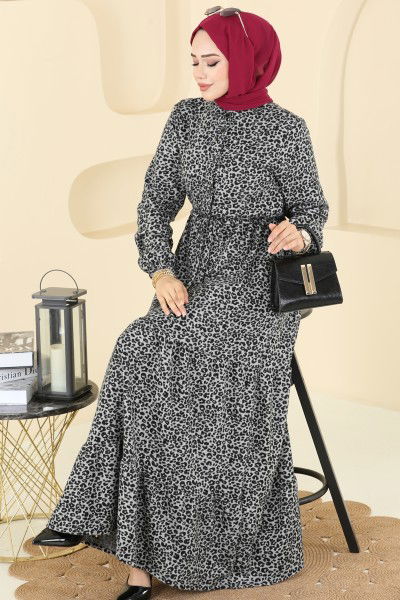 K.T.R. - الفستان رمادي 3064KTR750-MS