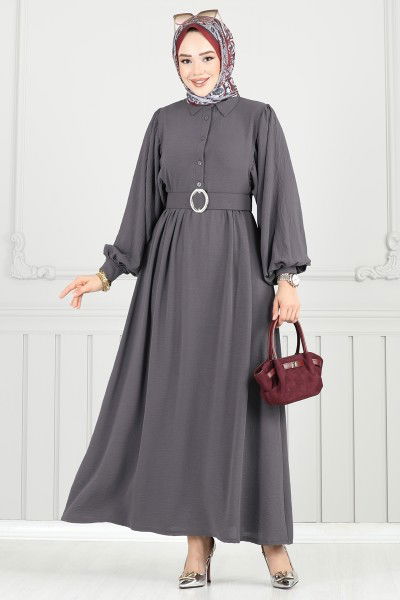 H.B.S. - Dress 3071HBS856-MS Anthracite