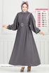 الفستان رمادي غامق 3071HBS856-MS - Thumbnail