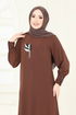 Dress 3077HBS856-MS Brown - Thumbnail