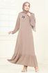 الفستان بيج 3077HBS856-MS - Thumbnail