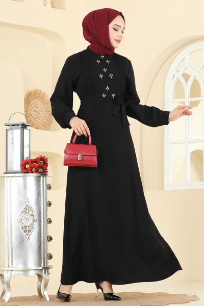 A.S.N. - الفستان أسود 309ASN888-MS