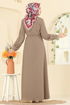 الفستان بيج 309ASN888-MS - Thumbnail