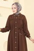 Dress 3141HBS856-MS Brown - Thumbnail