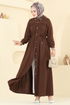 الفستان بني 3141HBS856-MS - Thumbnail