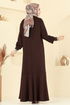 الفستان بني 3315UZ662-MS - Thumbnail