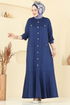 Dress 3315UZ662-MS Light Navy Blue - Thumbnail