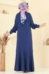 Dress 3315UZ662-MS Light Navy Blue - Thumbnail