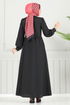 الفستان أسود 3348CR1136-MS - Thumbnail