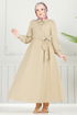 الفستان بيج 3348CR1136-MS - Thumbnail