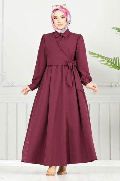 MRV C.R. - Dress 3348CR1137-M Burgundy