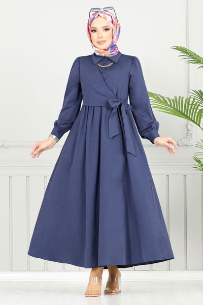 MRV C.R. - Dress 3348CR1137-M Navy Blue
