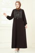 Dress 3401UZ662-MS Brown - Thumbnail