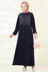 Dress 3401UZ662-MS Navy Blue - Thumbnail