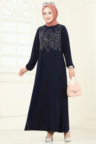 U.Z. - Dress 3401UZ662-MS Navy Blue