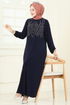 Dress 3401UZ662-MS Navy Blue - Thumbnail