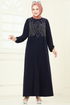 Dress 3401UZ662-MS Navy Blue - Thumbnail