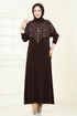 Dress 3402UZ662-MS Brown - Thumbnail
