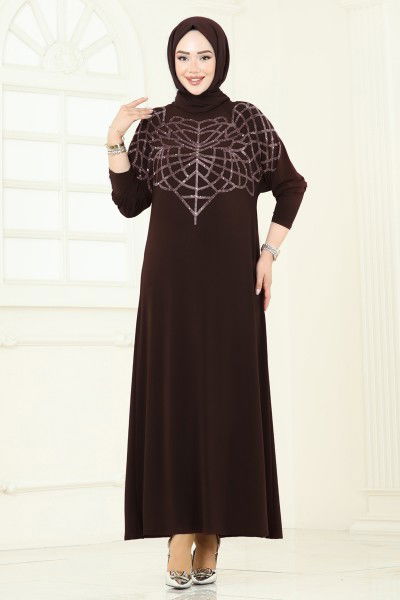U.Z. - Dress 3402UZ662-MS Brown