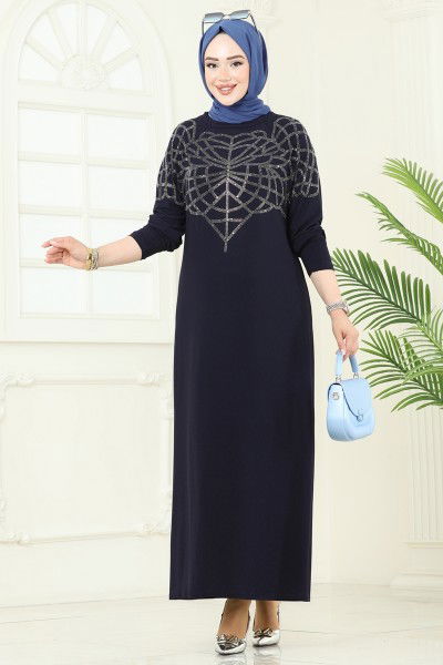 U.Z. - Dress 3402UZ662-MS Navy Blue