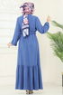 Dress 382DVL817-MS Indigo - Thumbnail