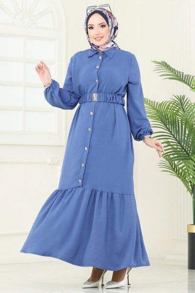 D.V.L. - Dress 382DVL817-MS Indigo