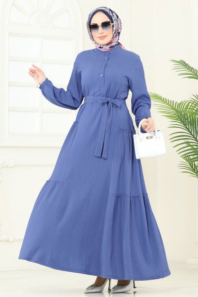 D.V.L. - Dress 401DVL817-MS Indigo