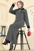 الفستان رمادي غامق 4020KLB1050-MS - Thumbnail