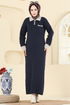 Dress 4020KLB1050-MS Dark Navy Blue - Thumbnail