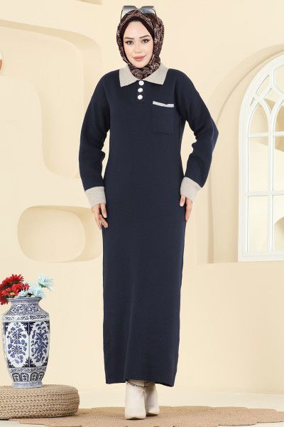 K.L.B. - Dress 4020KLB1050-MS Dark Navy Blue