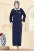 Dress 4020KLB1050-MS Navy Blue - Thumbnail