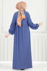 الفستان ازرق 405DVL817-MS - Thumbnail