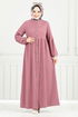 الفستان وردي غامق 406DVL897-M - Thumbnail