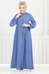 الفستان ازرق 406DVL897-M - Thumbnail