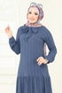 الفستان ازرق 4076PM271-MS - Thumbnail