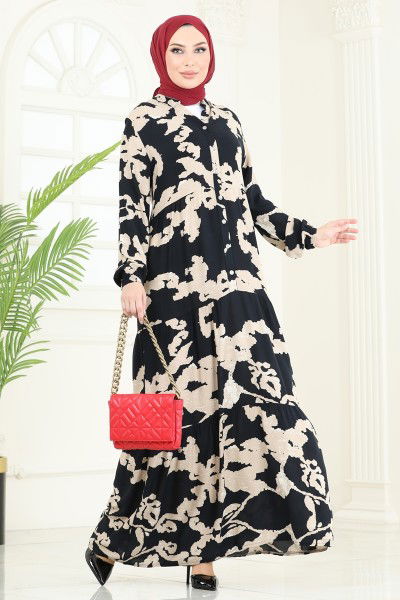 Z.N.N. - Dress 4084ZNN863-MS Black & Stone