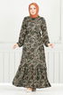 Dress 4086PM1063-M Khaki - Thumbnail