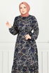 Dress 4086PM1063-M Navy Blue - Thumbnail