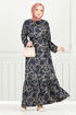 Dress 4086PM1063-M Navy Blue - Thumbnail