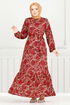 Dress 4086PM1063-M Red - Thumbnail