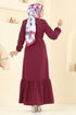 Dress 4110PM271-MS Burgundy - Thumbnail